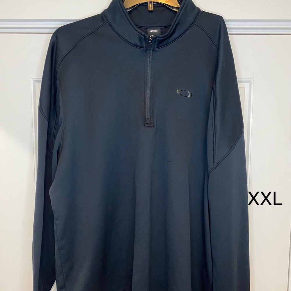Oakley Quarter Zip UNISEX XXL Long Sleeve - black